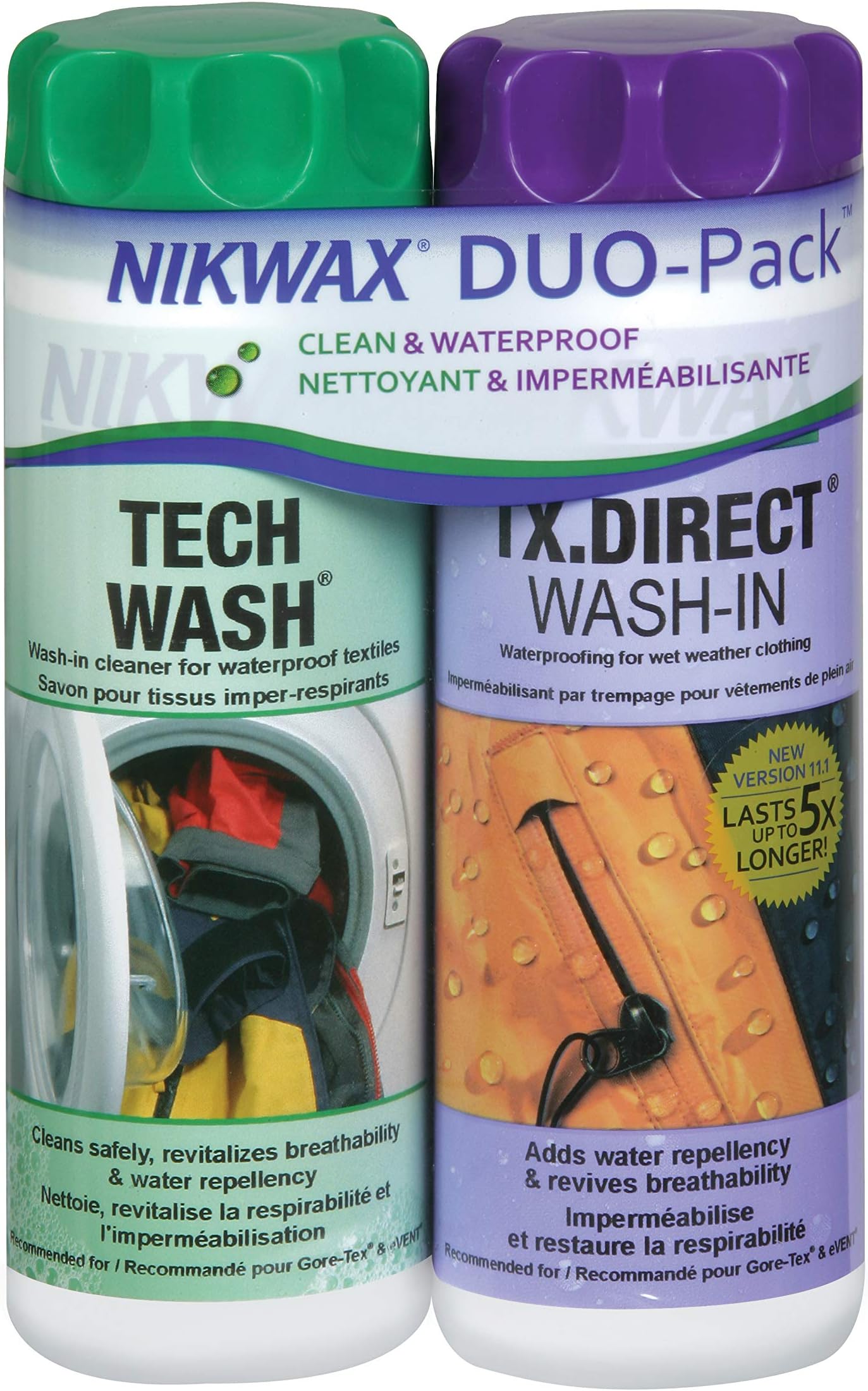 Nikwax Tech Wash and TX Direct Twin Pack