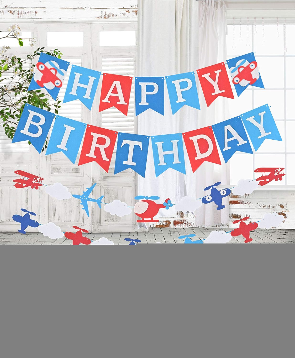 Airplane Aviator Themed Party Decorations Airplane Birthday Party Decorations With Happy Birthday Banner Plane Birthday Party Supplies For Boys Airplane Happy Birthday Banner Pennant Party Supplies Kolenik Banners
