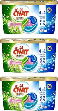 Le Chat Discs Fraîcheur Lessives Capsules 75 Lavages Lot De 3