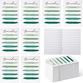 Eaasty 50 Pcs Mental Health Awareness Gifts Bulk Inspirational Little Reminders Green Ribbon Mental Health Journal Mini Notebook Employee Appreciation Gifts for Coworkers Staff Teacher Visitors