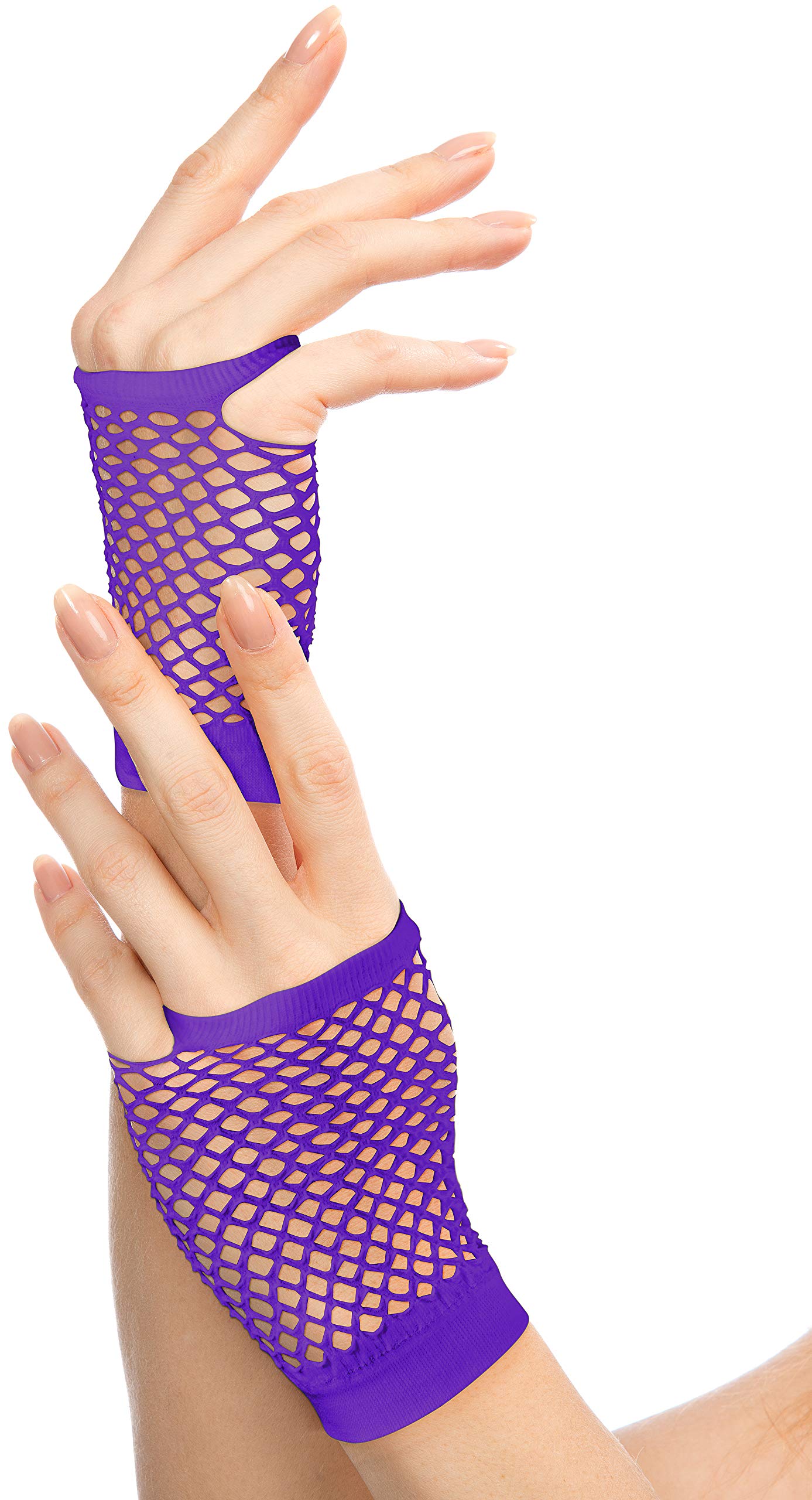 Balinco Rocking Net Gloves 80s / 90s for Ladies & Girls (Purple)