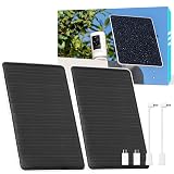 5V 8W Solar Panel for Security Camera, For Bird Feeder, 4G AOV Trail Cam, Ring Tapo Eufy Vicohome Eseecloud, Native USB-C, Micro-USB & DC 3.5mm*1.35mm, 23% Conversion, 9.8 Ft, 180 Days Exchange Policy