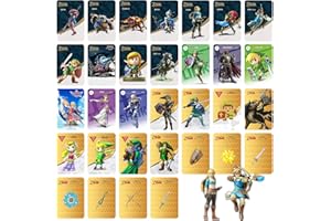 Merarol[Newest Version] 32-Pcs BOTW NFC Cards Compatible for Legend of Zleda Breath of The Wild- with Iron Box…