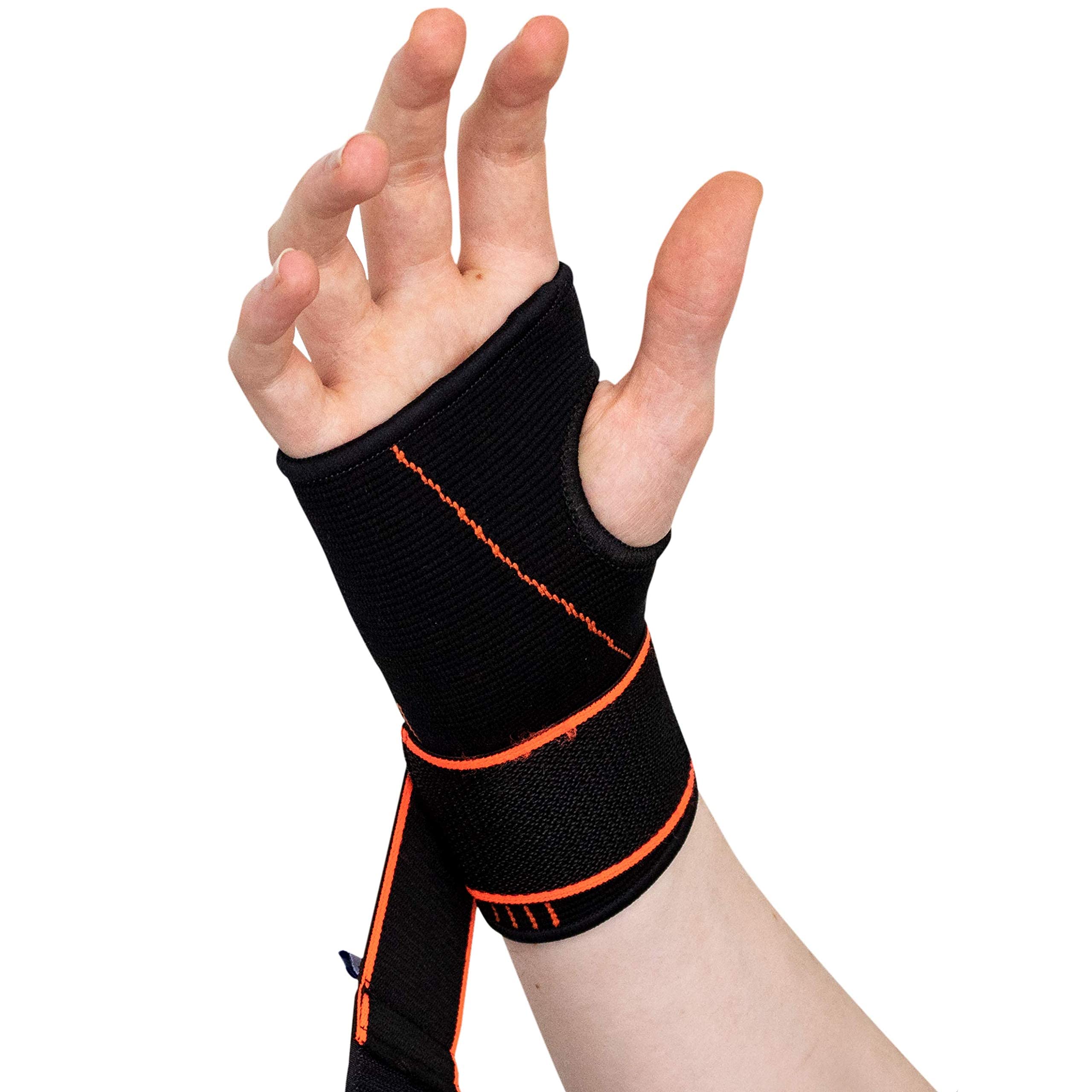 Actesso Sports Wrist Hand Support Strap - Ideal for Sprains and Sports Injury (Small)