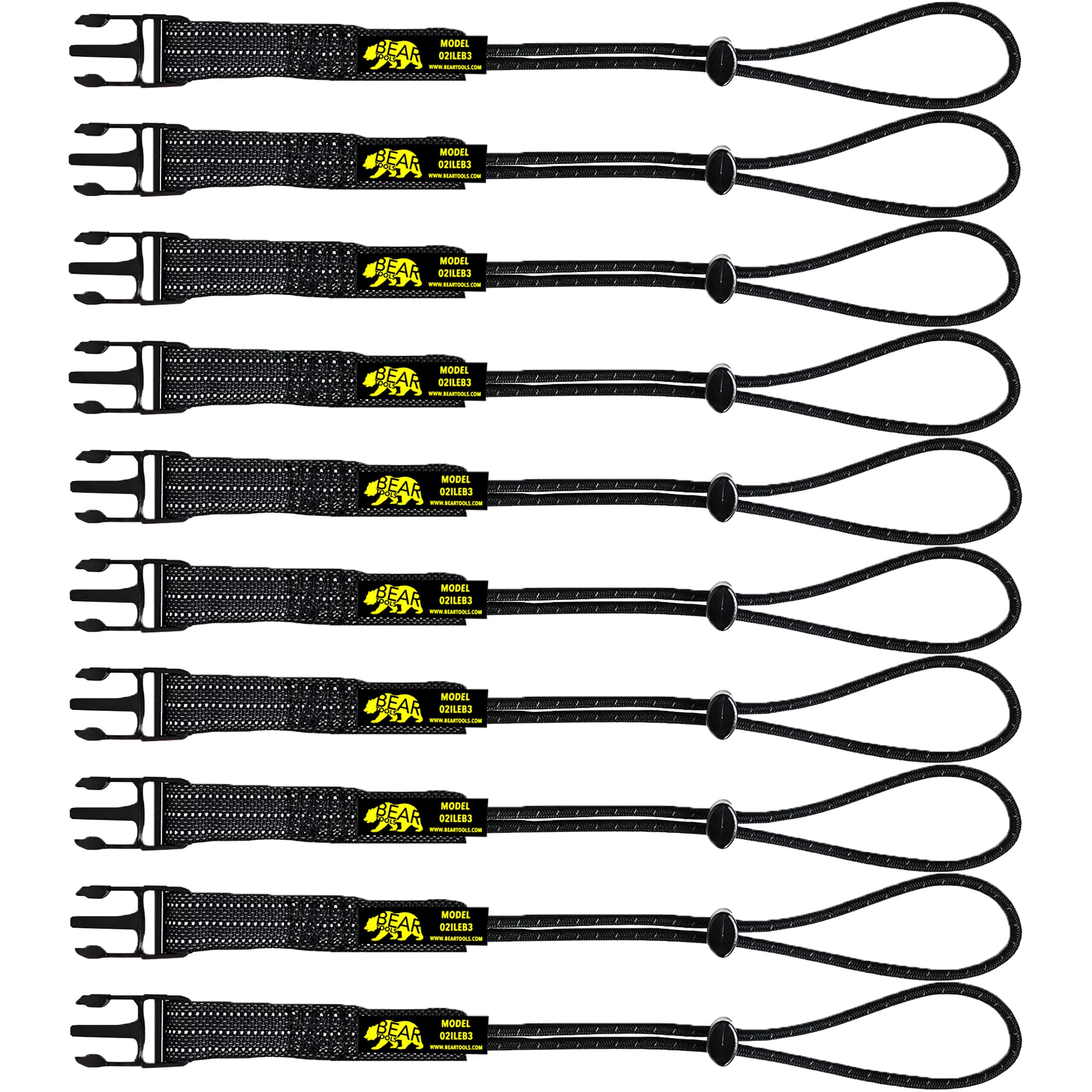 BearTOOLS Interchangeable Tool Safety Lanyard (10 Loop Ends)