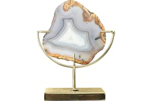 Main + Mesa Natural Brown Agate on Stand