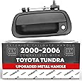 TRUBUILT1 AUTOMOTIVE Tailgate Handle Latch Upgraded Metal, Compatible with 2000-2006 Toyota Tundra - Exterior Tailgate Assembly, Textured Black, w/Keyhole - OEM 69090-0C010-Metal, 80866, TO1915110