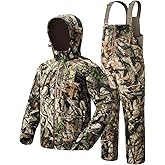 TIDEWE Hunting Clothes for Men, Silent Water Resistant Hunting Jackets and Bibs, Next Camo G2