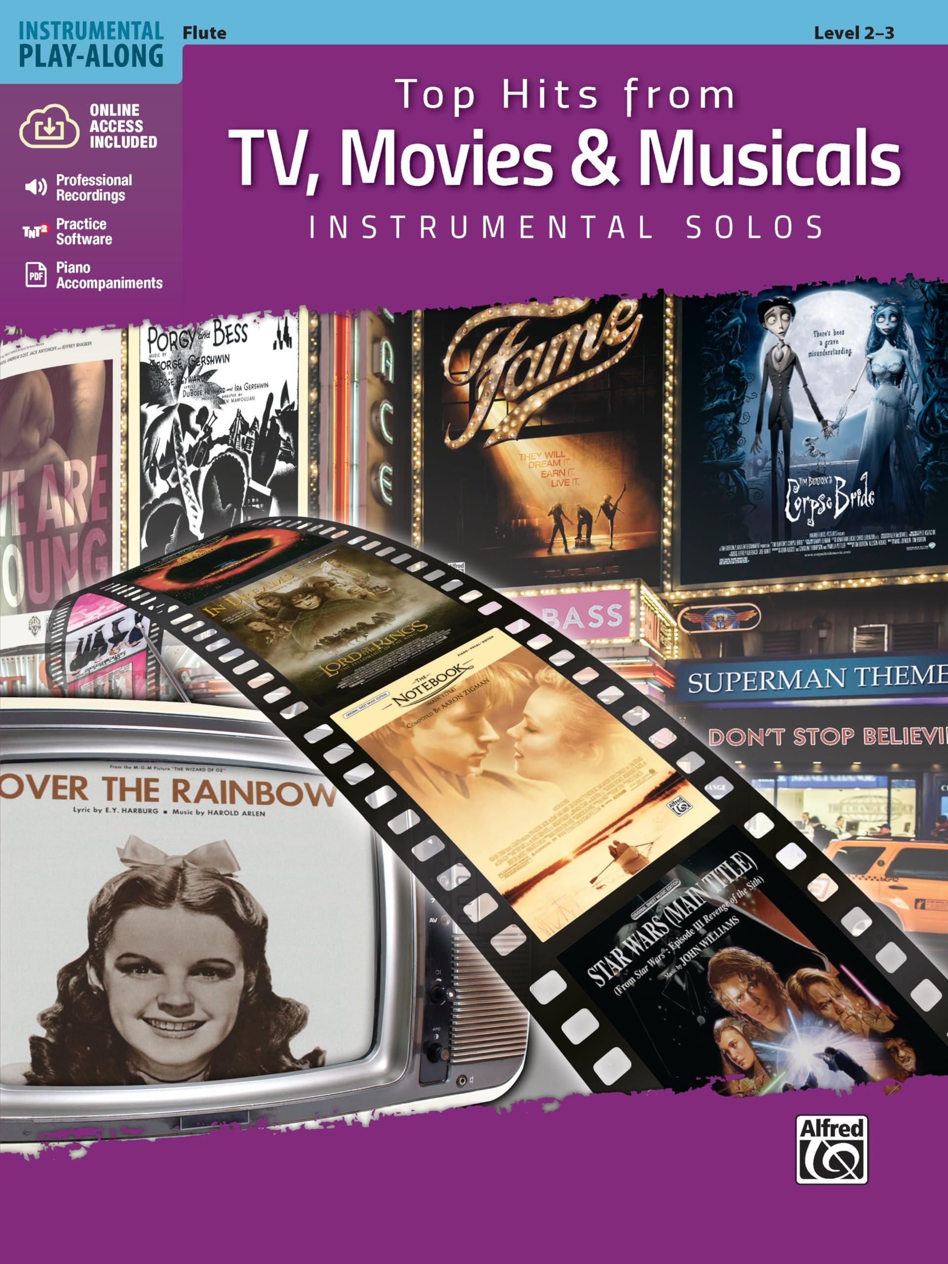 Top Hits from TV, Movies & Musicals Instrumental Solos: Flute (Book & Online Media): Flute, Book & Online Audio/Software/PDF (Top Hits Instrumental Solos)