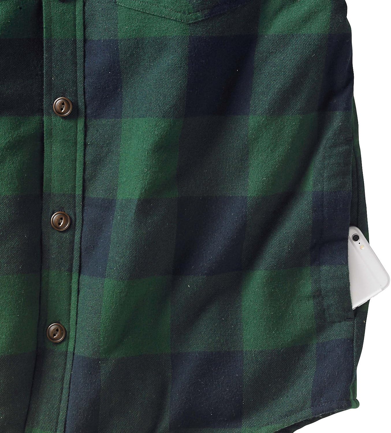 Legendary Whitetails Men's Woodsman Heavyweight Quilted Flannel Shirt Jacket: Clothing
