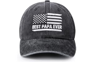 LAMCEPLU Papa Gifts, Papa Hat, Grandpa Birthday Gifts, Fathers Grandparents Gift for Grandpa, Adjustable Baseball Caps