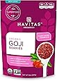 Navitas Organics Goji Berries, 8 oz. Bag, 8 Servings — Organic, Non-GMO, Sun-Dried, Sulfite-Free