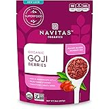 Navitas Organics Goji Berries, 8 oz. Bag, 8 Servings — Organic, Non-GMO, Sun-Dried, Sulfite-Free