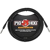Pig Hog PTRS15 High Performance 1/4" TRS Instrument Cable, 15 Feet
