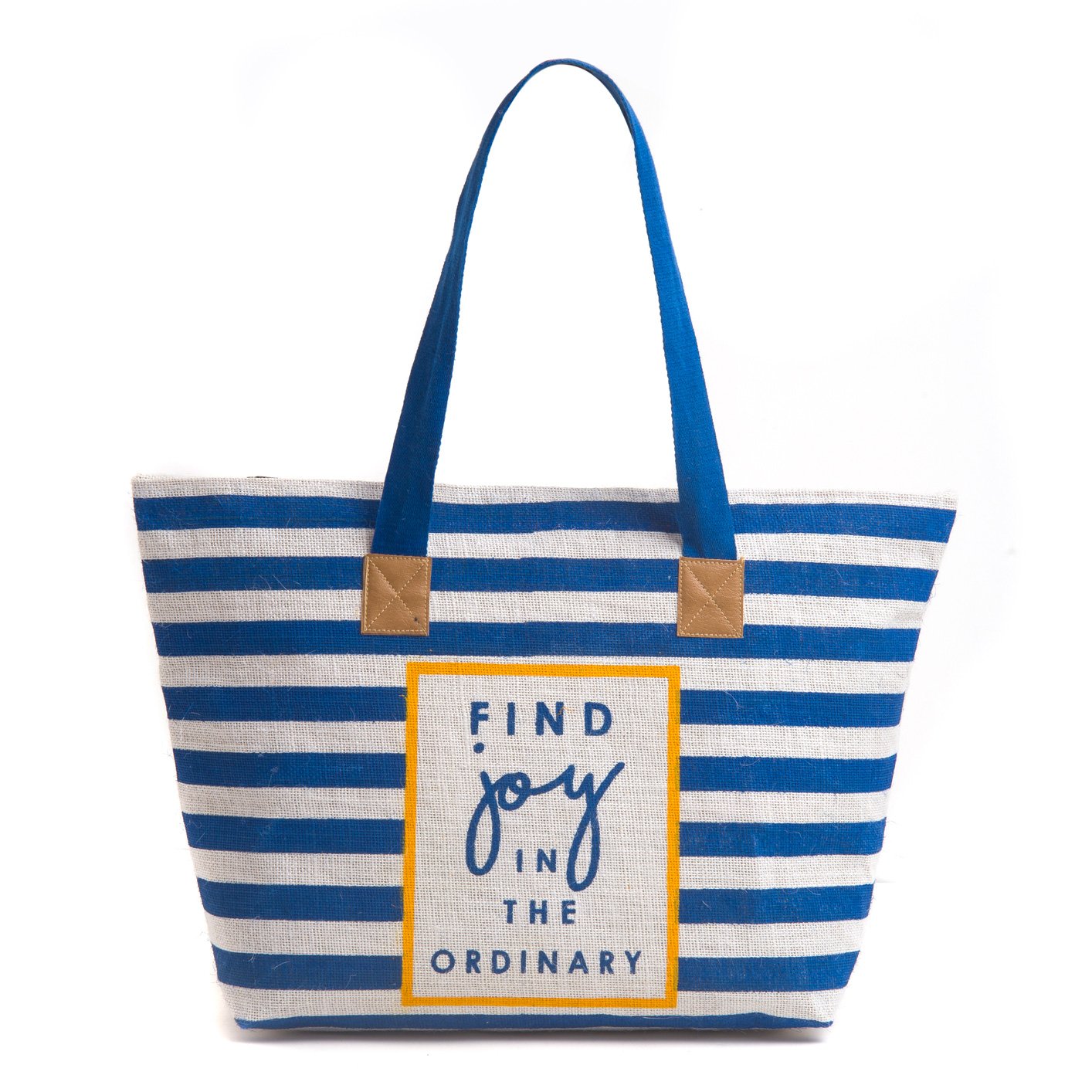 h&b women's tote bag( blue,bch-strip-blue)