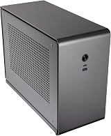 Kolink Rocket V2 Mini ITX PC Case Titanium Grey Aluminium Compact SFF Build view 2
