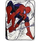 Marvel Spider-Man Webslinger Flannel Fleece Throw Super Soft Lightweight Fleece Blanket 45 x 60 Inches
