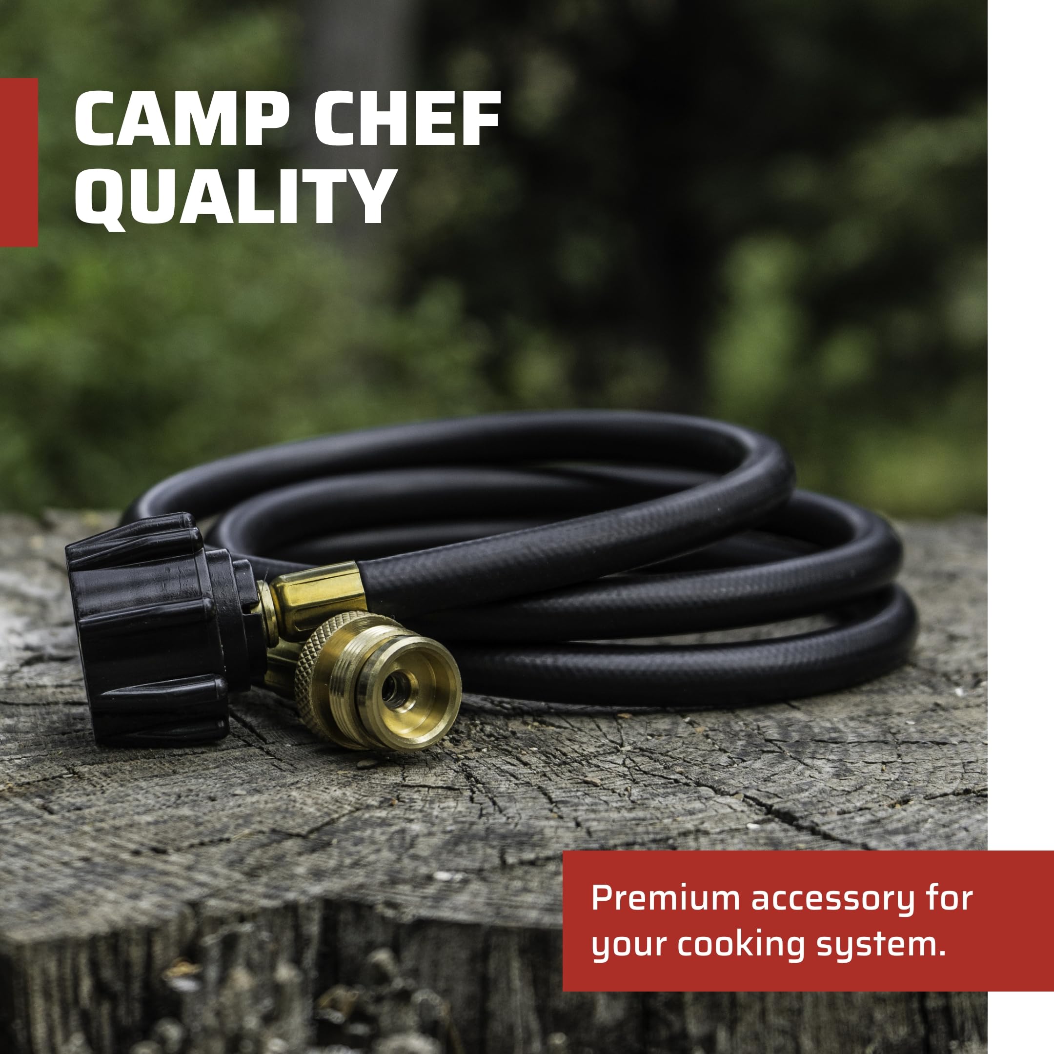 Camp Chef 5 Foot Bulk Tank Hose Adapter for use with disposable bottle