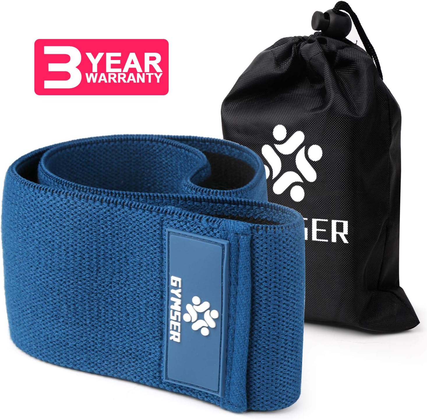 GYMSER Resistance Exercise Bands for Legs and Butt,Hip Booty Workout Bands Loop Bands for Physical Therapy Glute or Squat Workout Wide Bands Stretching Gym Bands (2019 Upgrade)