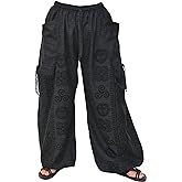 Siamrose Casual Yoga Harem Pants Men Women Baggy Lounge Trousers, 2 Pockets Adjustable Length