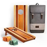 1ft x 2ft Classic Woody Compact Travel Cornhole Board Set