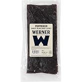 Werner Peppered Beef Jerky Slab &ndash; 10 Thin Sliced Jerky Sheets, 11 oz | Bulk Slab Pack, Gluten Free, Made in Tillamook, Oregon