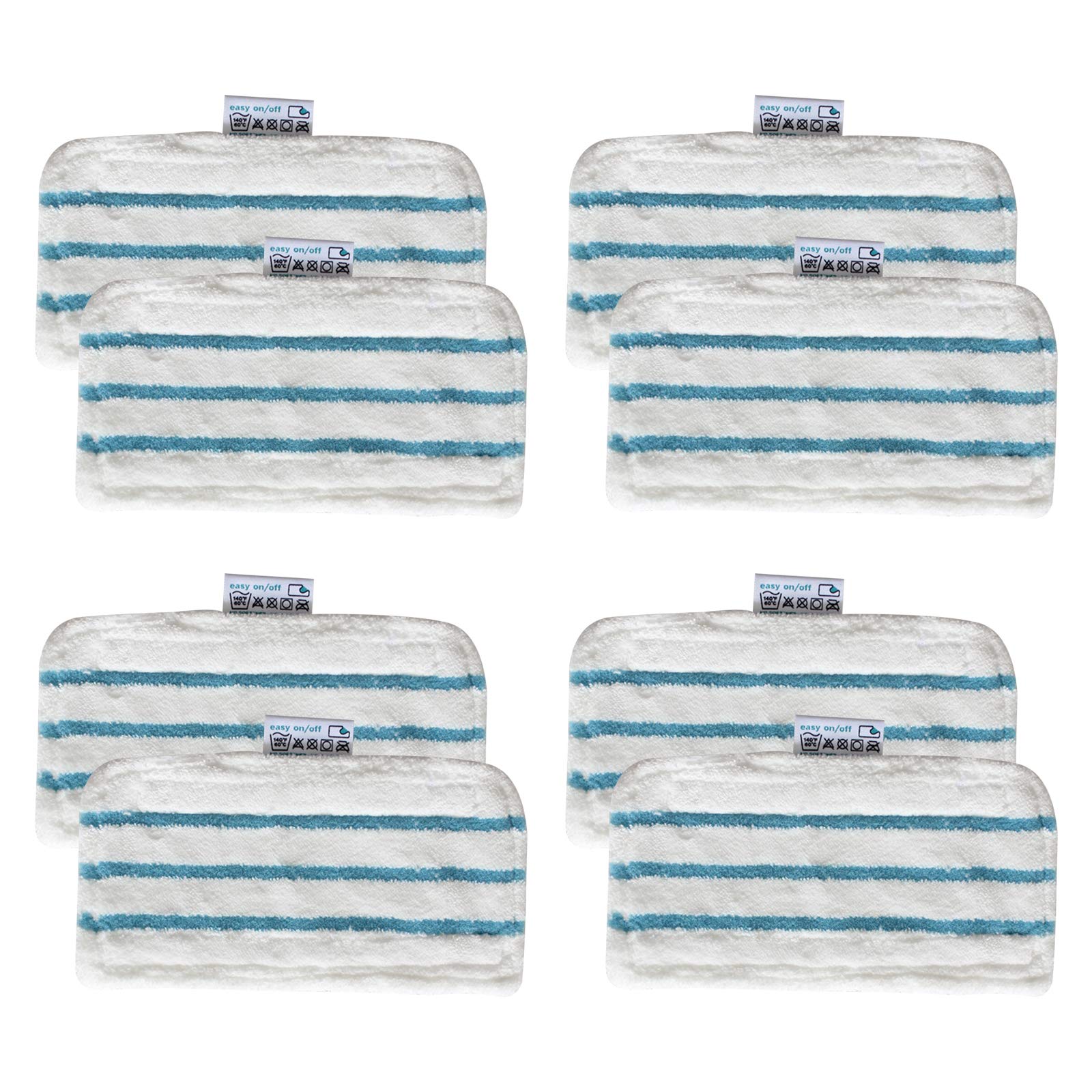 Mop Replacement Cleaning Pads, Floors Mop Pads Head Flat Microfibre Refill Cloth Mops Reveal Mops Washable Cloth Mat for Black & Decker FSM1610 FSM1630 FSMH13E5 FSMH1300 FSMH1321 FSMH13151 (8Pcs)