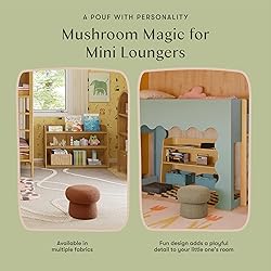 Babyletto Kids Mini Mushroom Pouf - Ottoman Foot
