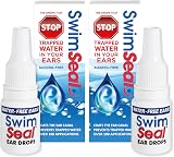 SwimSeal Twin Pack All Natural Swimmer's Ear Drops 2% Tea Tree Oil 98% PDMS view 1