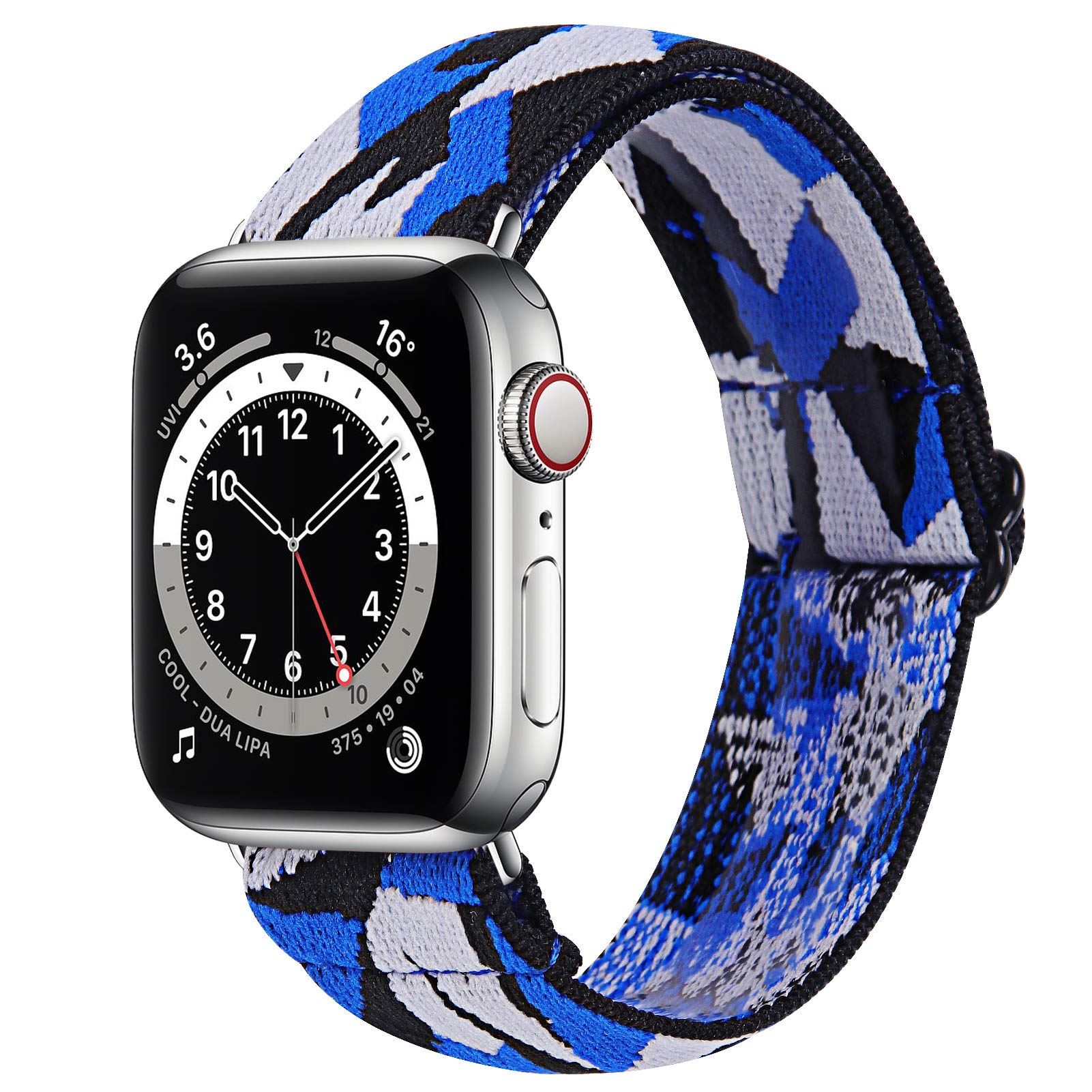 TriStraps 38mm/40mm Elastic Nylon Watch Strap Compatible with Apple Watch iwatch Series SE/6/5/4/3/2/1,Soft Breathable Replacement Sport Wristbands for Men/Women