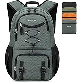 Nerlion Lightweight Foldable 35L Hiking Backpack Travel Backpack for Men Women Camping Waterproof Outdoor Hiking Daypack Backpack Dark Gray