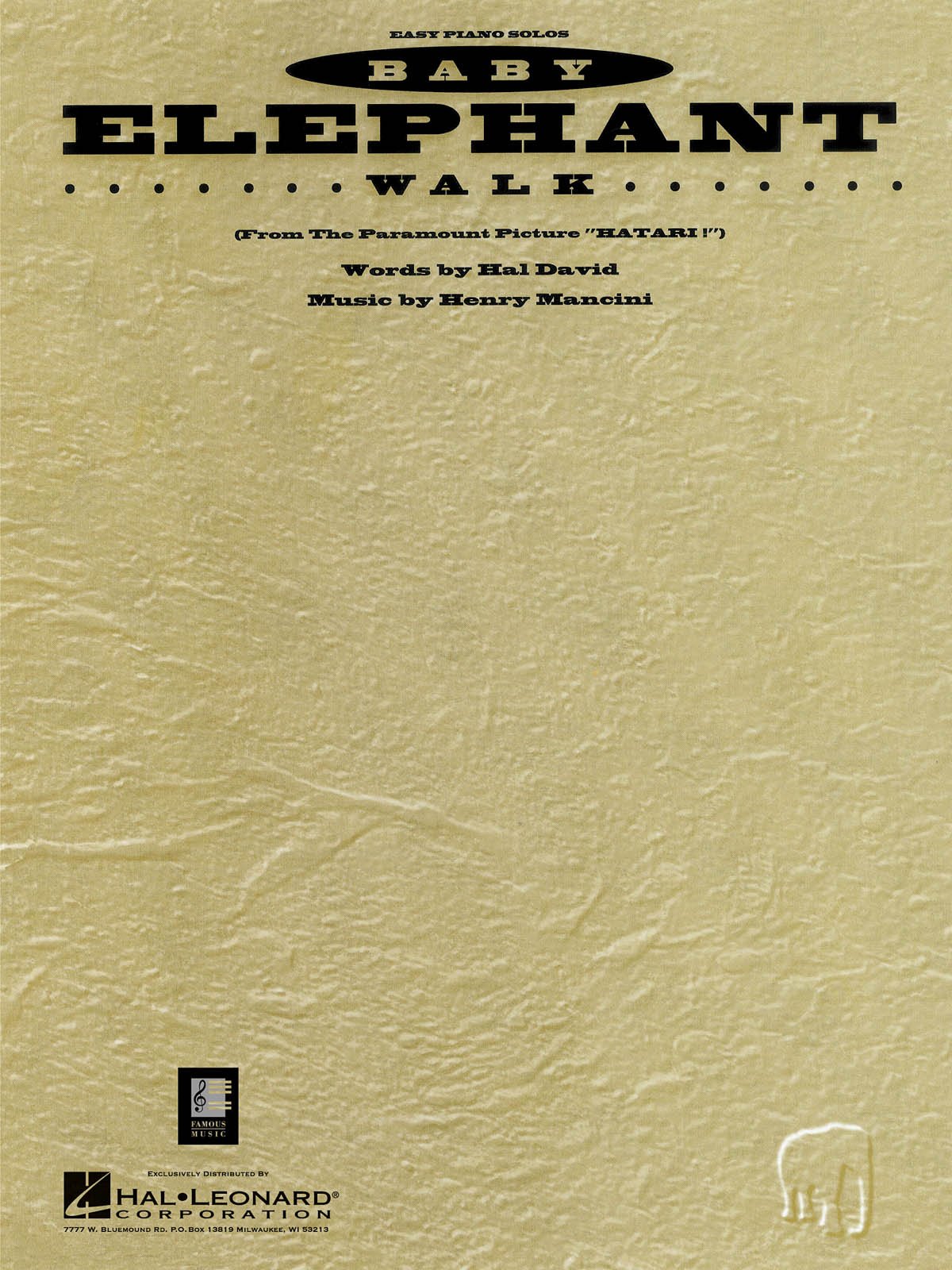 Baby Elephant Walk Easy Piano Hal Leonard Amazon Com Books