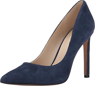 nine west navy suede pumps