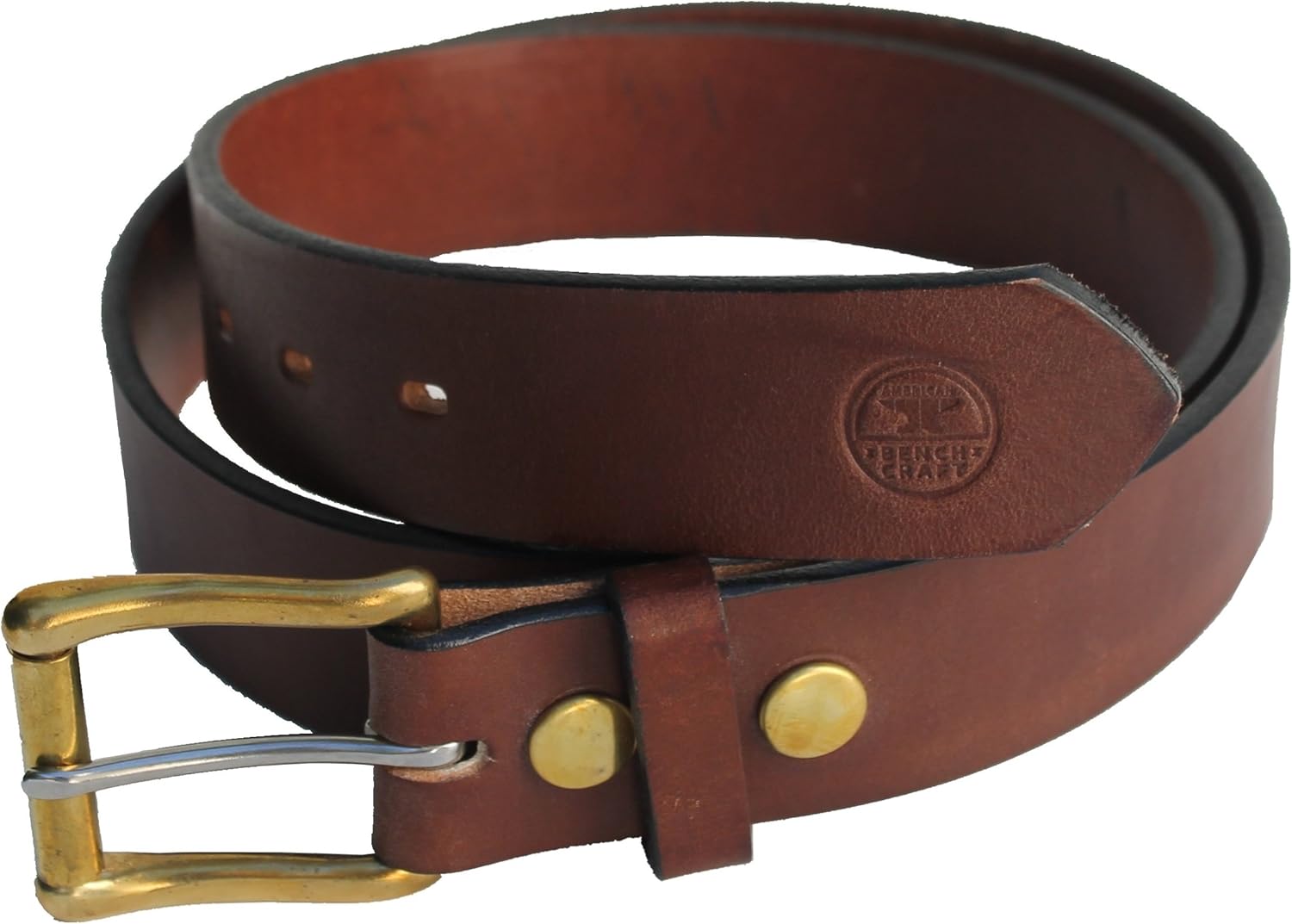 American Bench Craft Men's Heavy Duty Work Leather Belt with