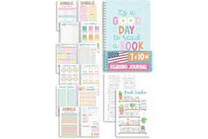 HADLEY DESIGNS Reading Journal for Women - Book Journal Reading Log for Adults, Readers Journals for Book Lovers Gifts, Books Review & Rating Tracker Journals, Gifts for Kids Who Love to Read, Designed in USA