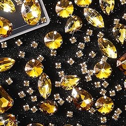156 Pieces Sew on Rhinestones Claw Flatback Crystal
