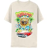 2Bhip Sublime Band Sun Palm Trees Lowrider Graphic T Shirt Natural | Officially Licensed Sublime Tee, Unisex Fit, Crew Neck, Short Sleeve, Soft Cotton Blend, Graphic Print, Casual Everyday Wear