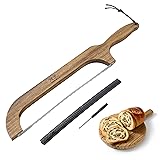 XZZWLL Bread Knife for Homemade Bread, 16.7" Wooden