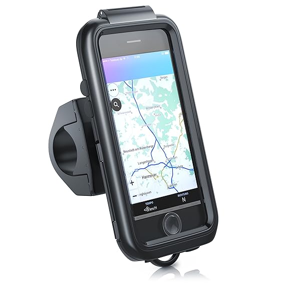 CSL - Fahrradhalterung kompatibel mit Apple iPhone 8 | Fahrrad Case/Tasche spritzwasserdichte | Handy/Smartphone-Halterung | 