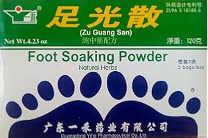 GUANDONG YIHE PHARMA Foot Soaking Powder (Zu Guang San), Helps Smelly Feet, Sweat, & Corn Callus, Natural Herbs (3 Bags)
