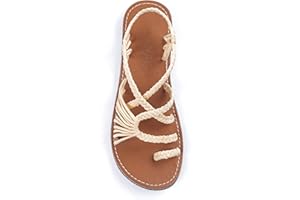 Plaka Flat Sandals for Women Palm Leaf