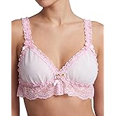 Satini Sissy Frilly Lace Fitted Sheer Bralette
