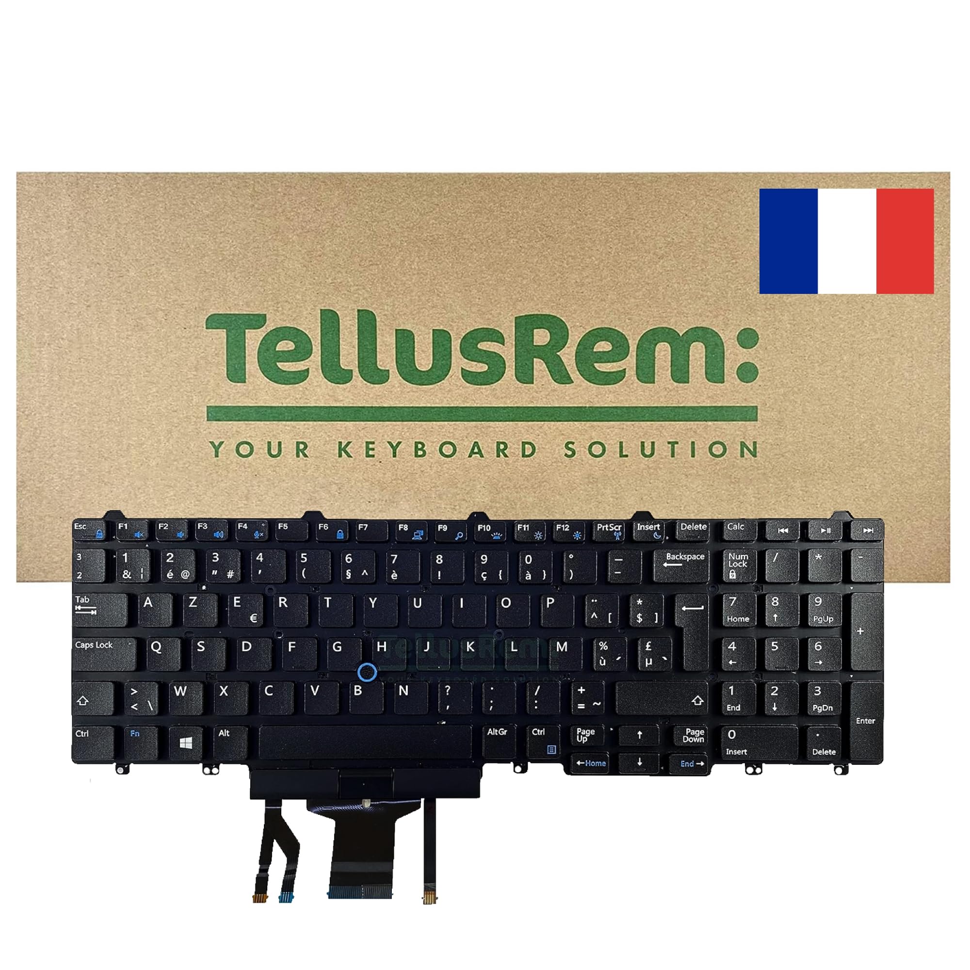 replacement French backlit keyboard for Dell Latitude E5550 E5570 5580 5590