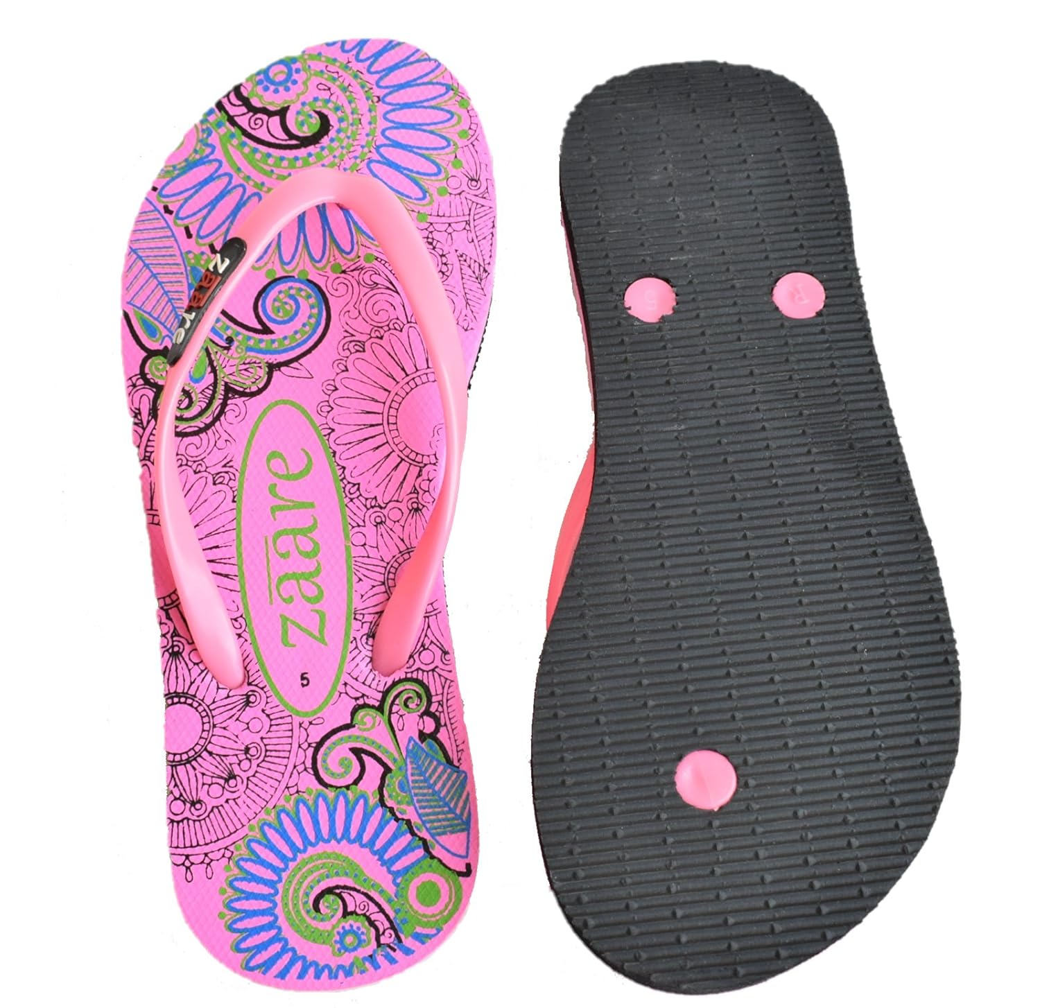 zaare eva rubber flip-flop slippers for women