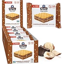 Rip Van Chocolate Hazelnut Wafer Cookies, Keto, Non-GMO, Healthy Snacks, Low Carb &amp; Low Sugar (2g), Low Calorie, Vegan, 16 Co