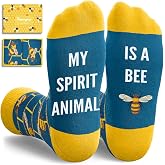 HAPPYPOP Bird Gifts for Animal Lovers - Cardinal Butterfly Eagle Bee Chicken Duck Socks