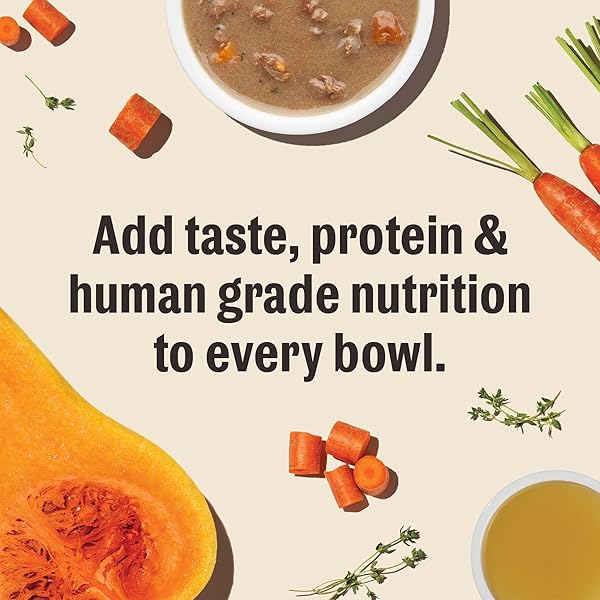 THE HONEST KITCHEN BONE BROTH POUR OVERS™ WET TOPPERS FOR DOGS (12 PACK), 5.5OZ – TURKEY & SALMON STEW
