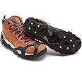 ICETRAX V3 Tungsten Winter Ice Grips for Shoes and Boots - Ice Cleats for Snow and Ice, StayON Toe, Reflective Heel