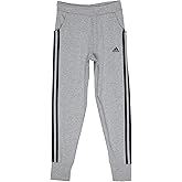 adidas Girls' 3-Stripes Cotton Joggers