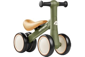 Retrospec Cricket 2 Baby Walker Balance Bike with 4 Wheels for Ages 12-24 Months - Toddler Bicycle Toy for 1 Year Old’s - Rid